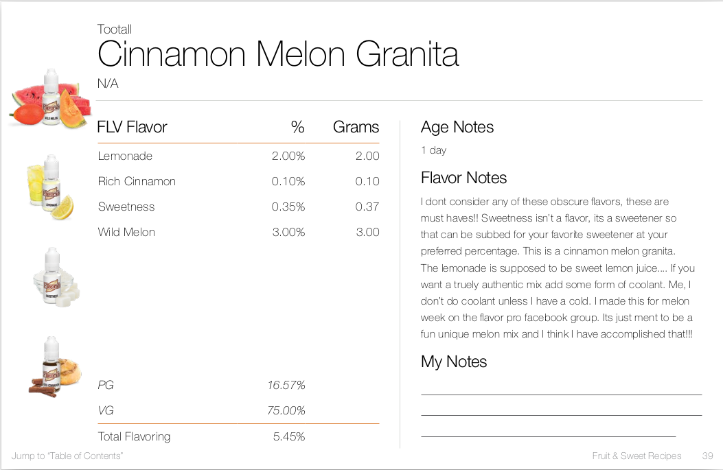 Cinnamon Melon Granita by Tootall