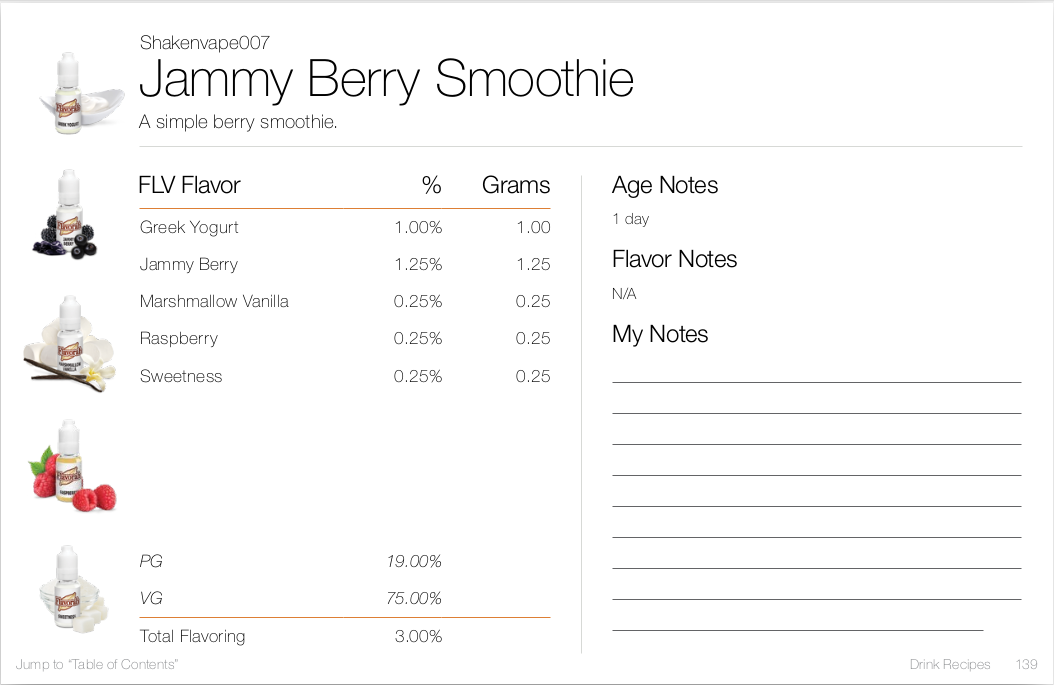 Jammy Berry Smoothie by SHakenvape007