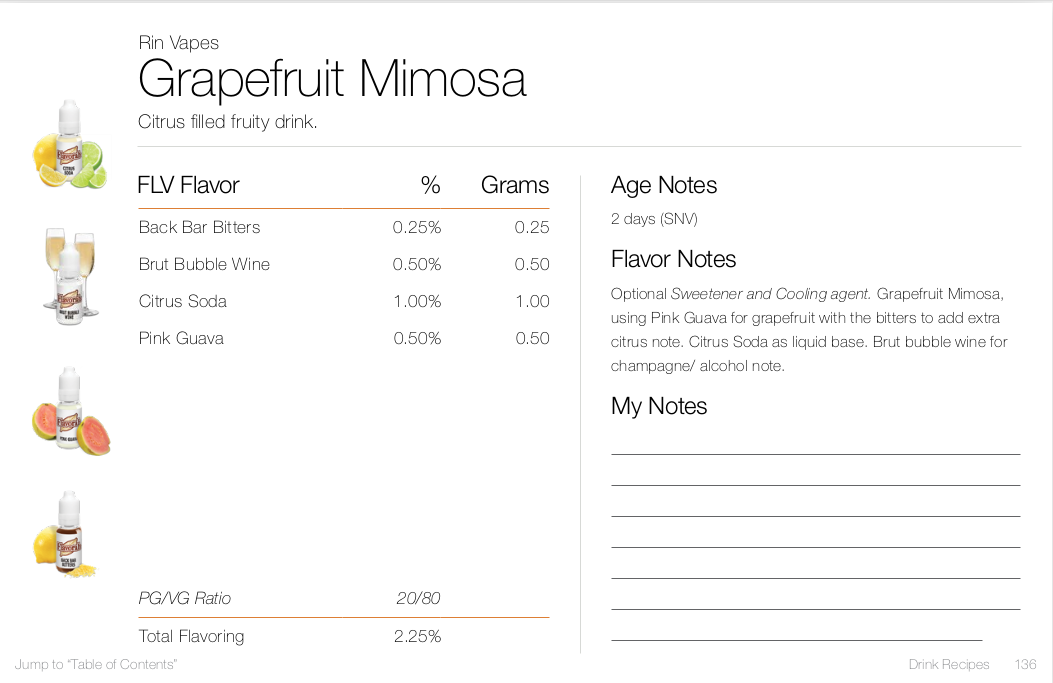 Grapefruit Mimosa by Rin Vapes
